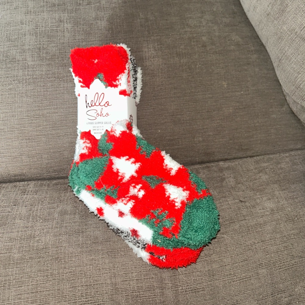 Festive Holiday Blanket - Red, Green, and White